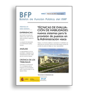 Portada Nuevo Boletín de Función Pública del INAP - nueva etapa