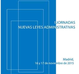 Imagen del Programa de las I Jornadas sobre las nuevas leyes administrativas