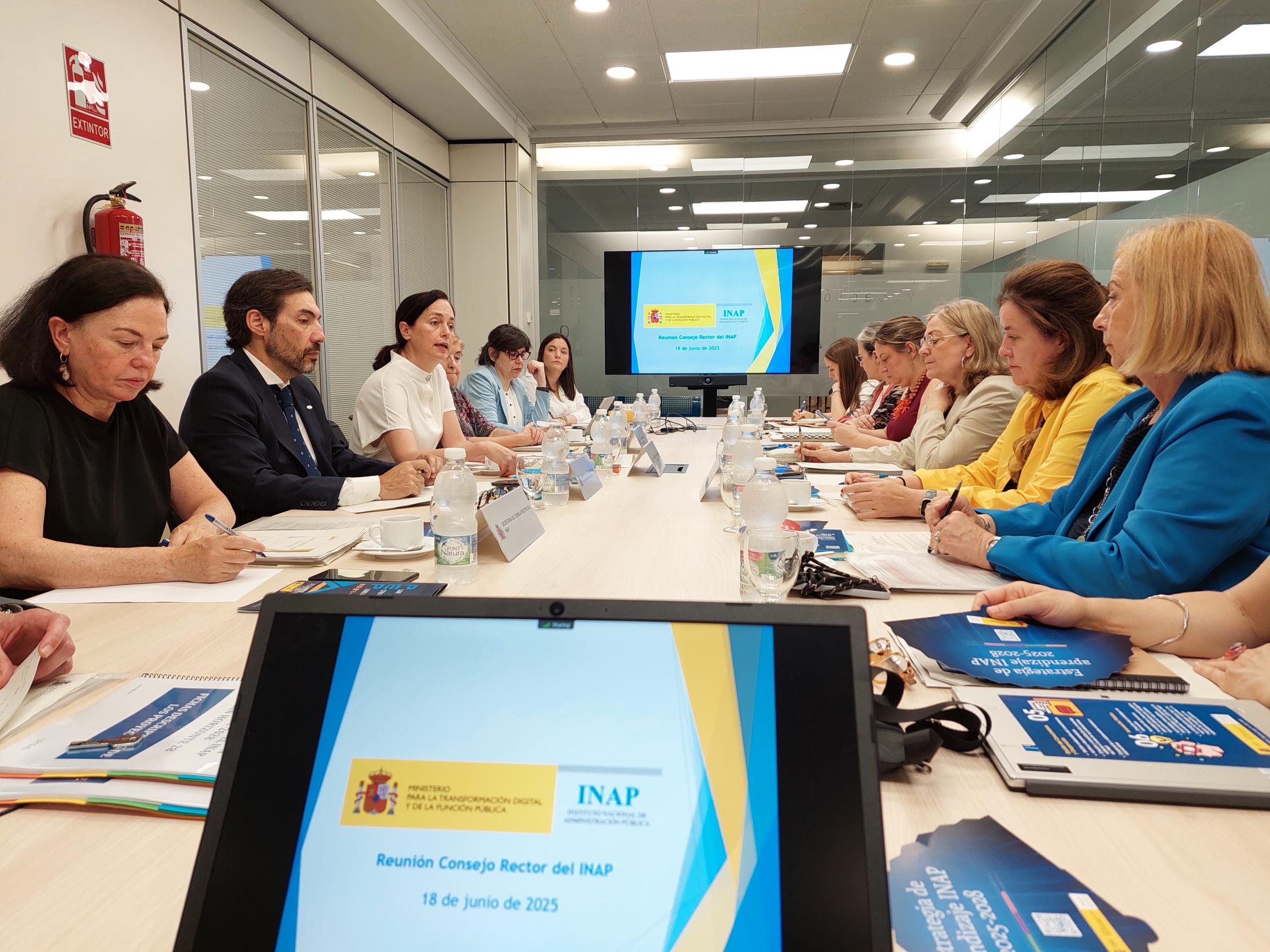Reunión, de 18 de junio de 2025, del Consejo rector del INAP